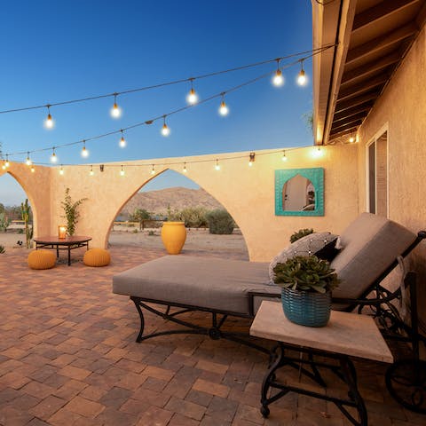 Gather together for stargazing on the terrace