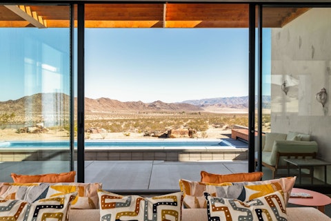 Soak up the desert scenery from the pool or your spot on the sofa