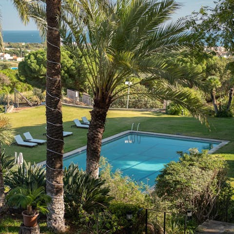 Spend blissful days lounging by the private pool