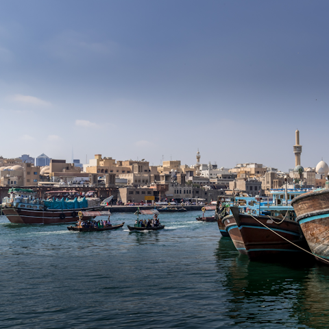 Visit Dubai Creek, a historic port full of fascinating sights, just a short drive away