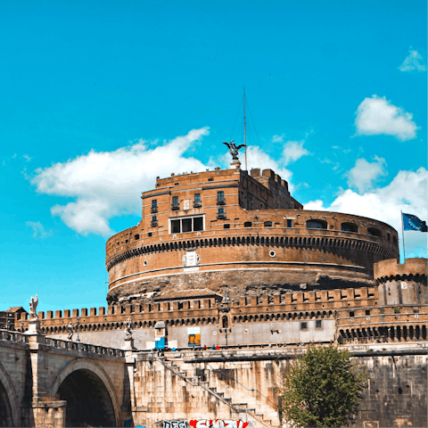 Walk to nearby Castel Sant'Angelo