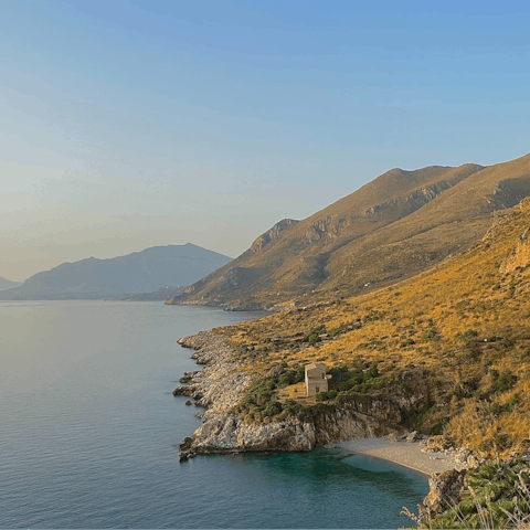 Take the short drive to the charming town of San Vito Lo Capo and bathe on the pure white sands