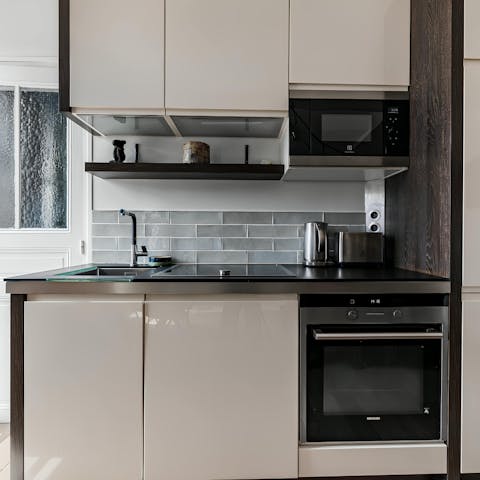 Make your favourite food in the smartly-designed kitchen