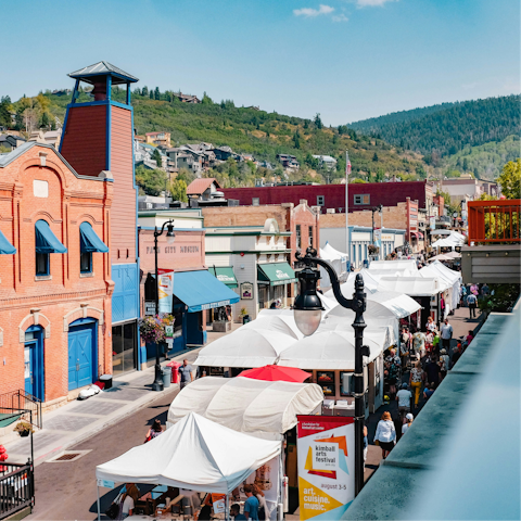 Experience the buzz of Park City from Main Street – a short ride away