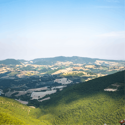 Explore the countryside of the Marchigan hills – you don't have to drive far