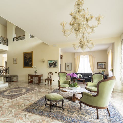 Relax amid the grandeur of this historic villa