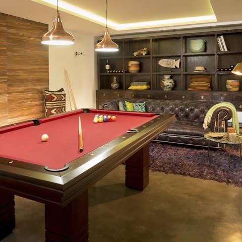 Embrace light hearted fun in the games room