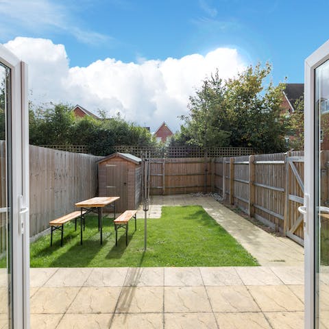 A garden ideal for summer days