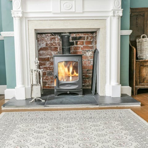 Gather around the log burner when the Gloucestershire weather turns cooler