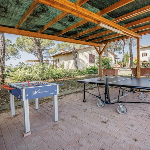 Play a few rounds of ping pong on the terrace