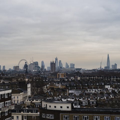 Enjoy breathtaking views from the private balcony