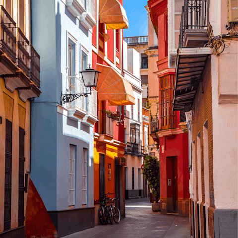 Explore the colourful streets of Seville