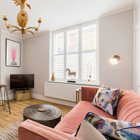 Relax on the sofa in front of your favourite TV show