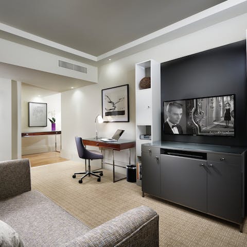 Watch a movie on the big Screen