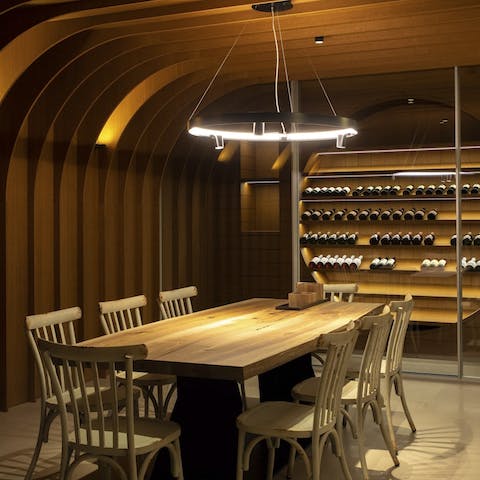 Savour the flavours of fantastic Croatian wine in the home's cellar