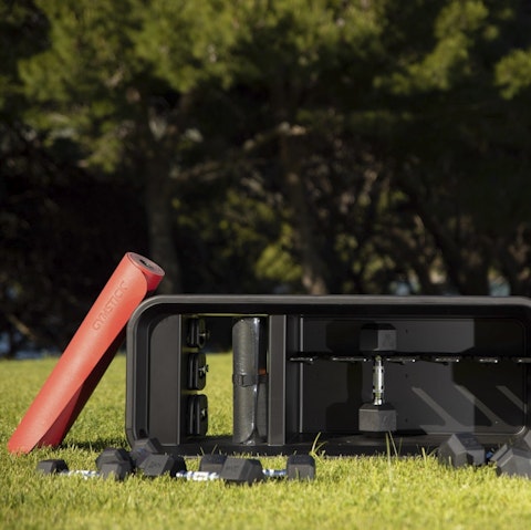 Work up a sweat using the home's exercise equipment