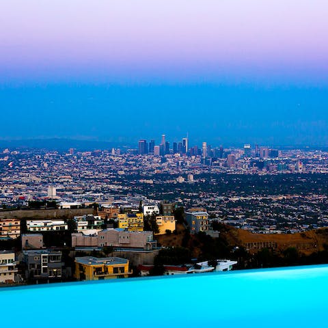 Look out over all of LA from your position in the Bird Streets