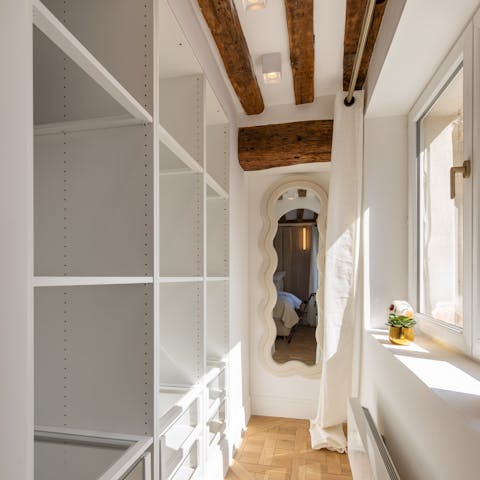 Discover plenty of storage for long stays