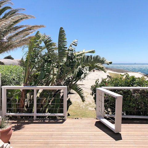 Wander down to one of Cape Town's best kept secret beaches mere steps from your garden gate