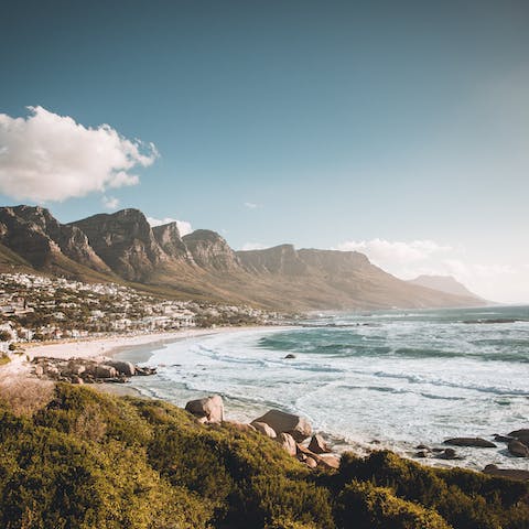 Make the most of your home's beach front location a stone's throw from Camps Bay's boutiques, bistros and bars