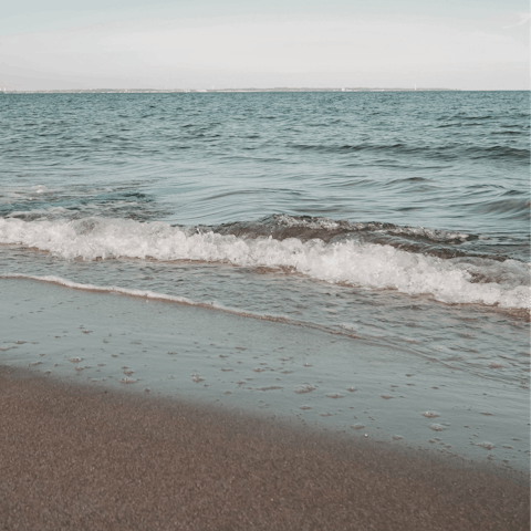 Spend leisurely days down on Fellos beach, just three minutes by car
