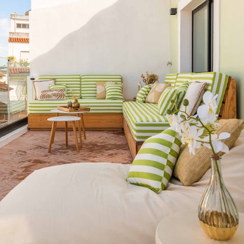 Find the perfect spot for an afternoon siesta on the terrace