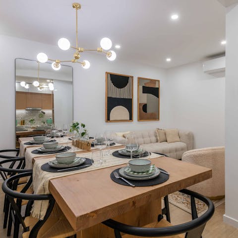 Enjoy laidback meals at home or head to a local restaurant