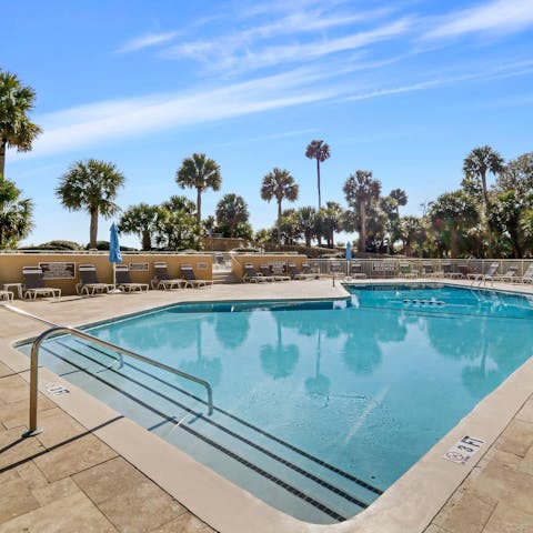 Head down to the shared pool for an afternoon dip