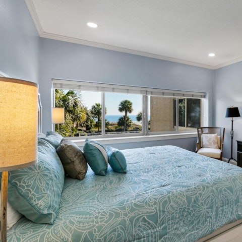 Wake up to Atlantic Ocean views in the main bedroom