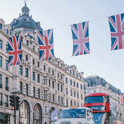 Soak up the buzz of Central London from Oxford Street
