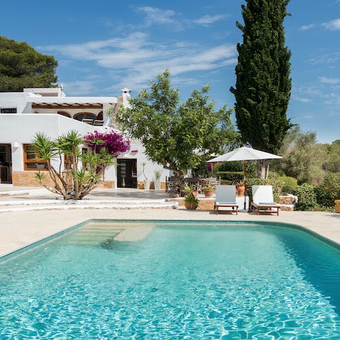 Find a quiet retreat nestled amid the trees of Santa Gertrudis