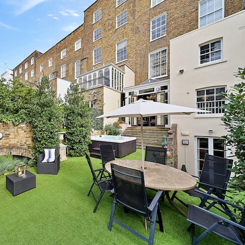 Enjoy the fresh air with lunch in the garden