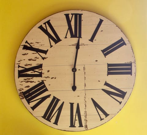 The Roman numeral clock-face