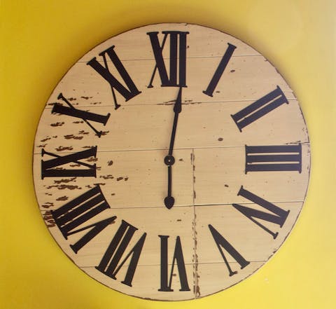 The Roman numeral clock-face