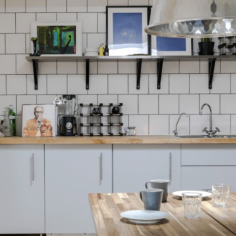 A stylish kitchen design
