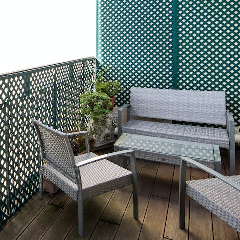 Outdoor seating for al fresco socialising