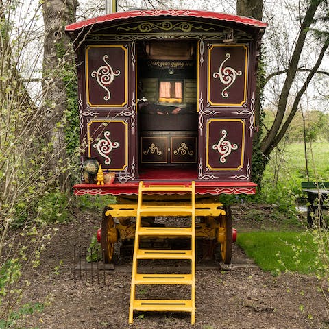 Give glamping a go – there are three quirky units to choose from
