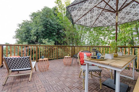 Your big wraparound terrace