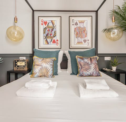 The canopy bed