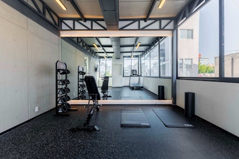 Break a sweat in the communal gym