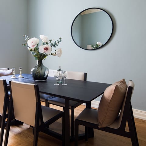 The separate dining room