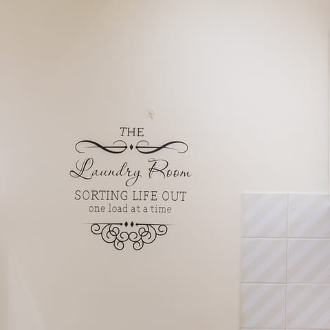 A dedicated laundry room