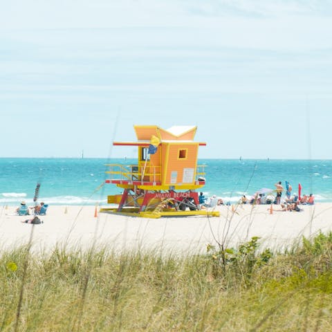 Reach Miami's pristine beaches in minutes