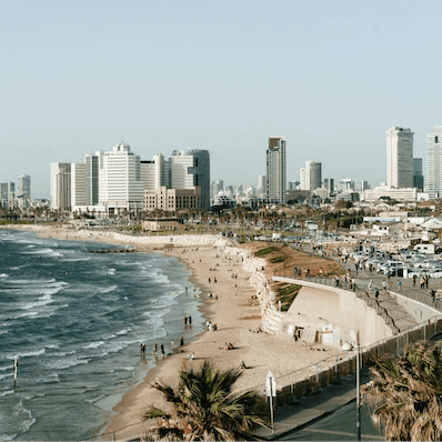 Flip-flop down to your local beach, Metzitzim, it's just a short stroll away
