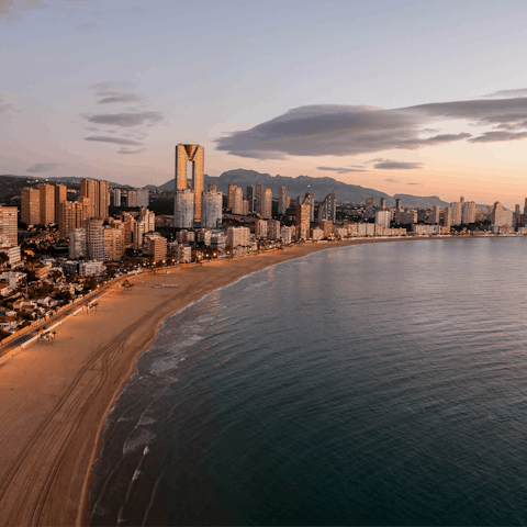 Stroll down the soft sands of Playa de la Marineta Casiana right on your doorstep
