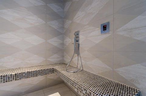 A luxuriously high-tech shower