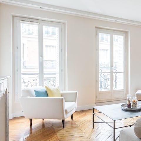A bright and airy living room