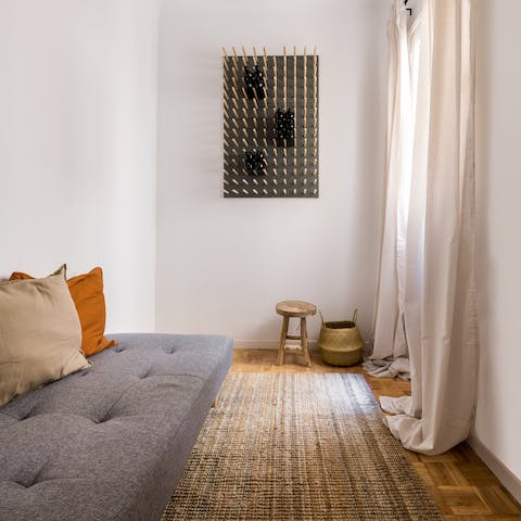 Get ready for a night on the town in the separate dressing room