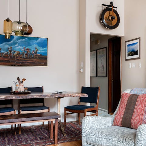 A vintage instrument above the door