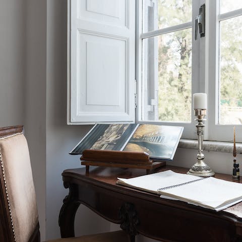 An antique desk